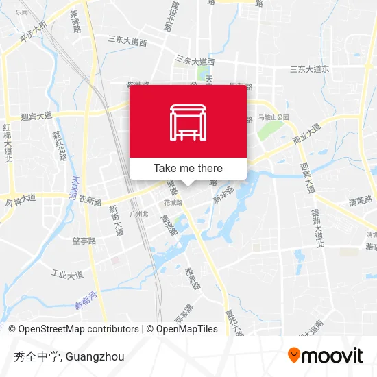 秀全中学 map