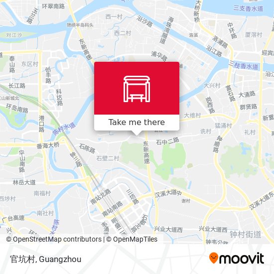 官坑村 map