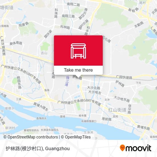 护林路(横沙村口) map