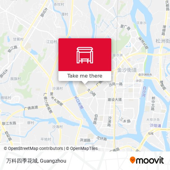 万科四季花城 map