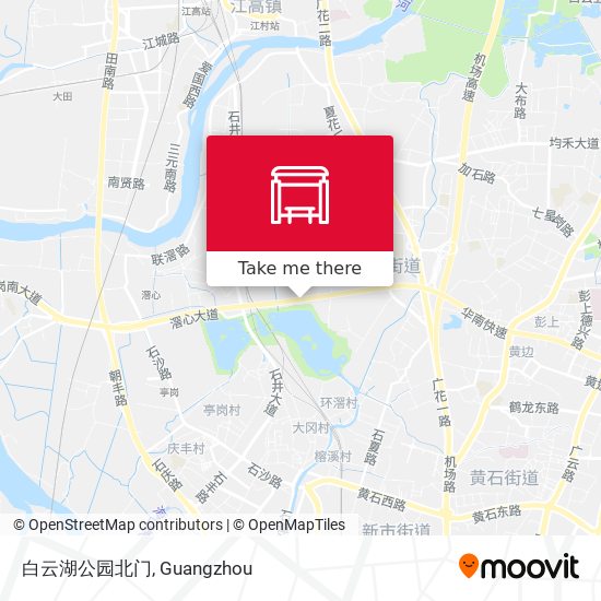白云湖公园北门 map