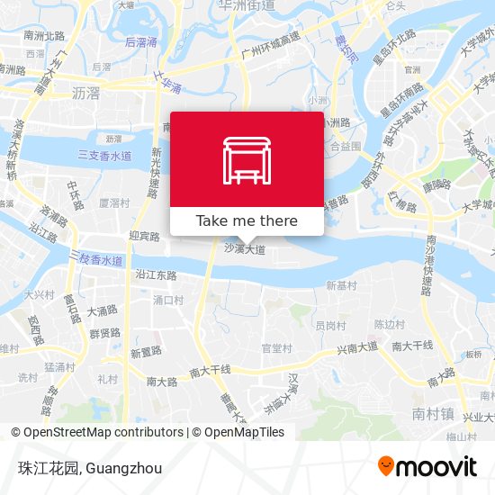 珠江花园 map