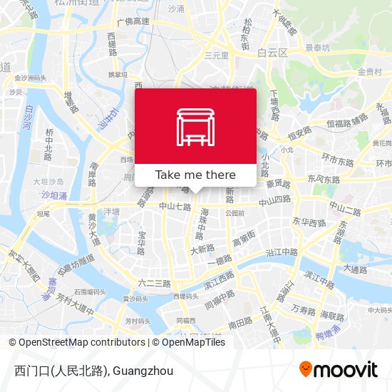 西门口(人民北路) map