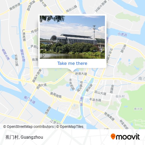 蕉门村 map