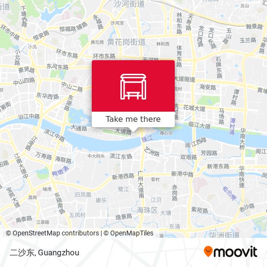 二沙东 map