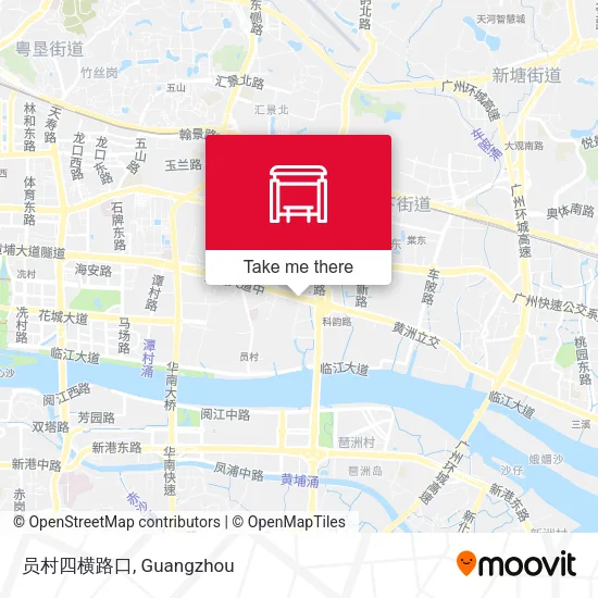 员村四横路口 map