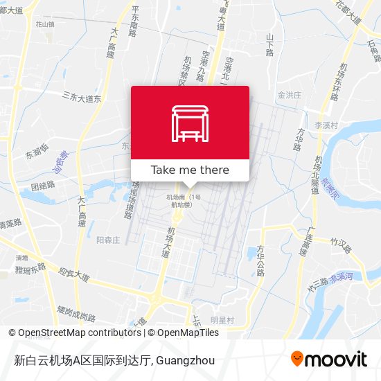 新白云机场A区国际到达厅 map