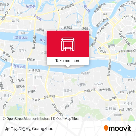 海怡花园总站 map
