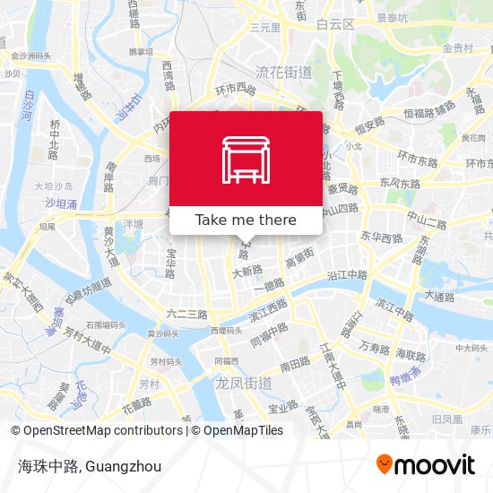 海珠中路 map