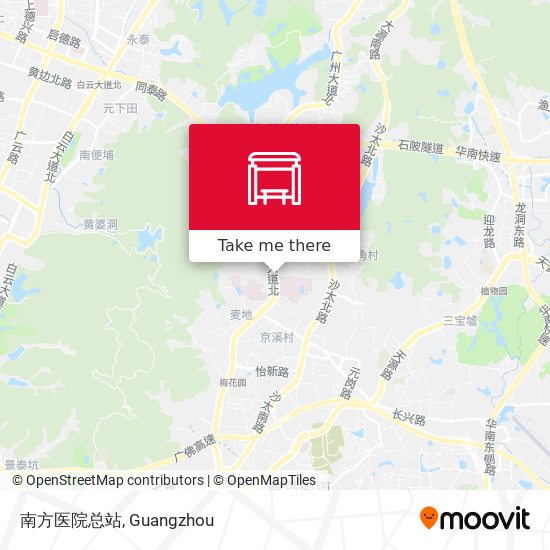 南方医院总站 map
