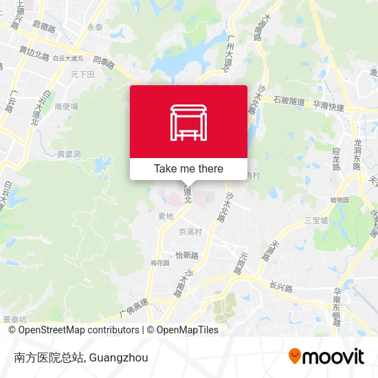 南方医院总站 map