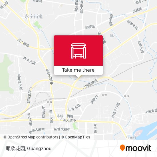 顺欣花园 map
