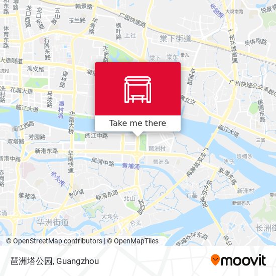 琶洲塔公园 map