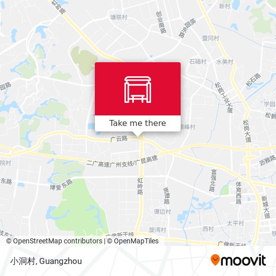 小洞村 map