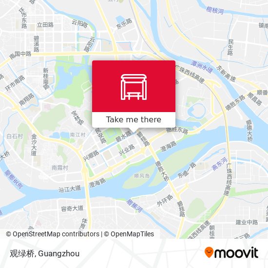观绿桥 map