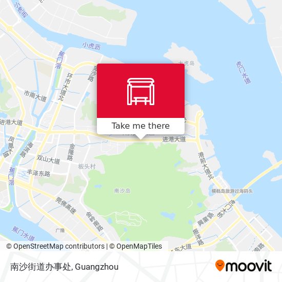 南沙街道办事处 map