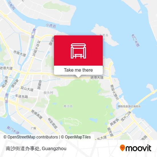 南沙街道办事处 map