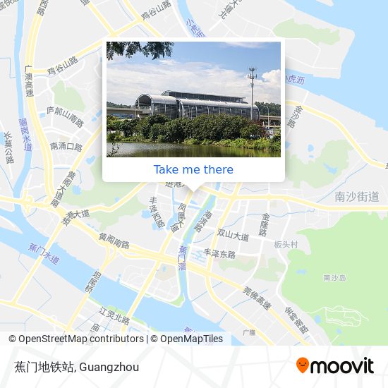 蕉门地铁站 map