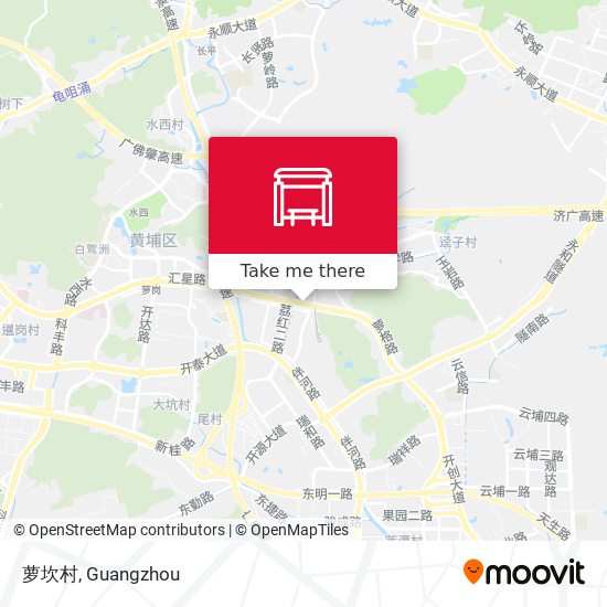 萝坎村 map