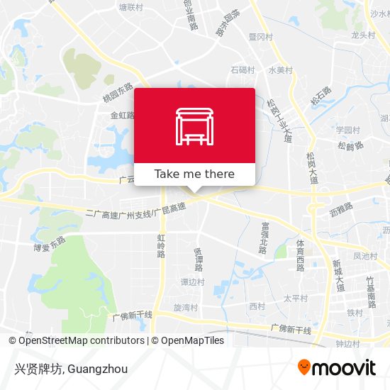兴贤牌坊 map