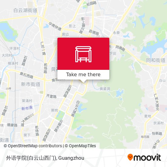 外语学院(白云山西门) map