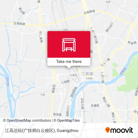江高总站(广技师白云校区) map