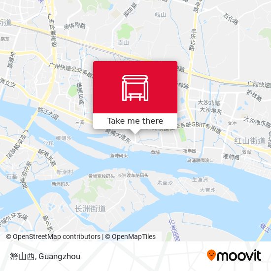 蟹山西 map