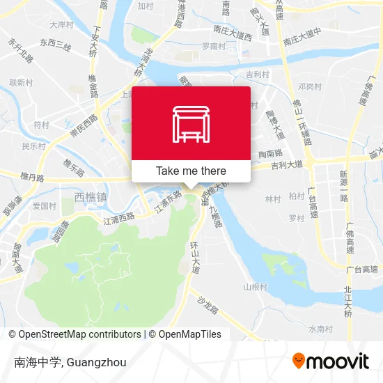 南海中学 map