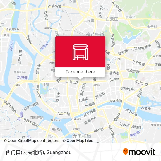 西门口(人民北路) map