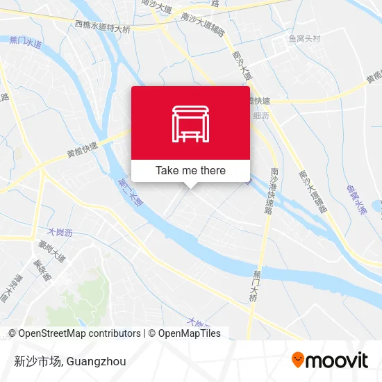 新沙市场 map