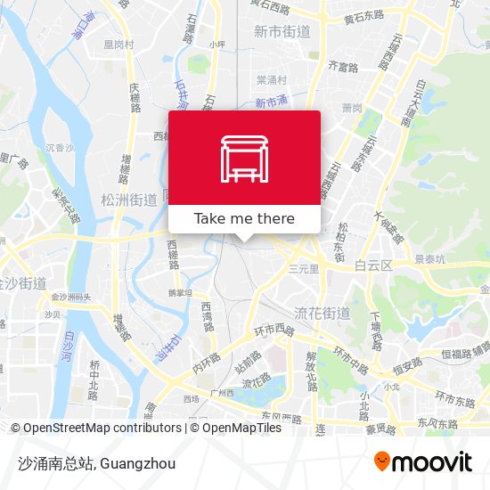 沙涌南总站 map