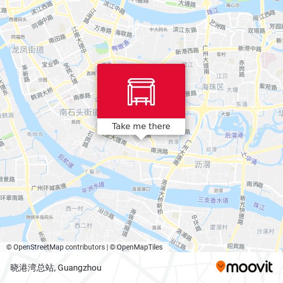 晓港湾总站 map