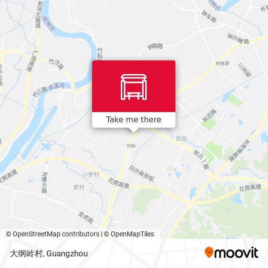 大纲岭村 map