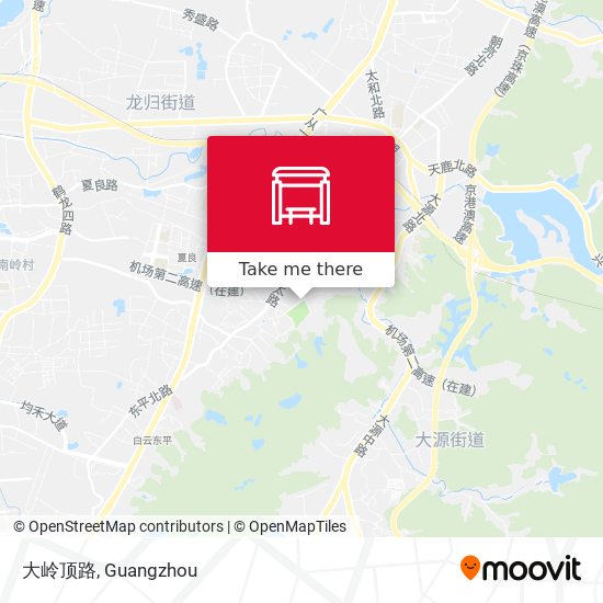 大岭顶路 map