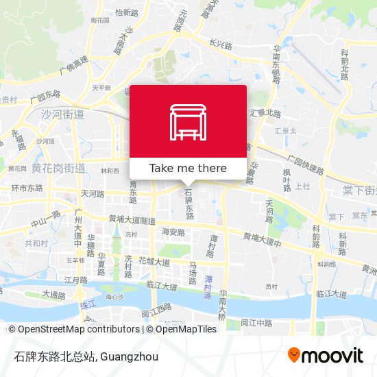石牌东路北总站 map