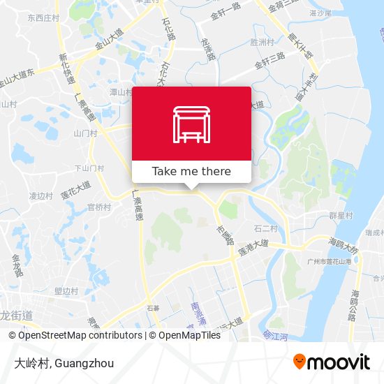 大岭村 map