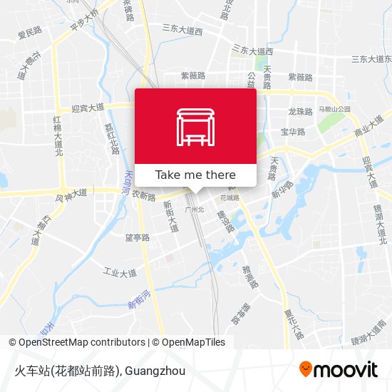 火车站(花都站前路) map