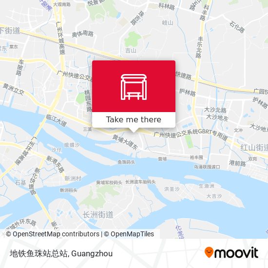 地铁鱼珠站总站 map