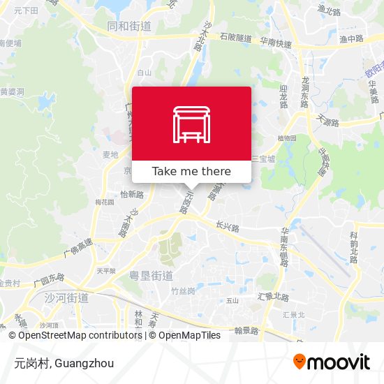 元岗村 map