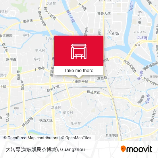 大转弯(黄岐凯民茶博城) map