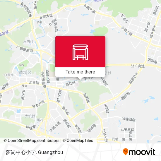 萝岗中心小学 map