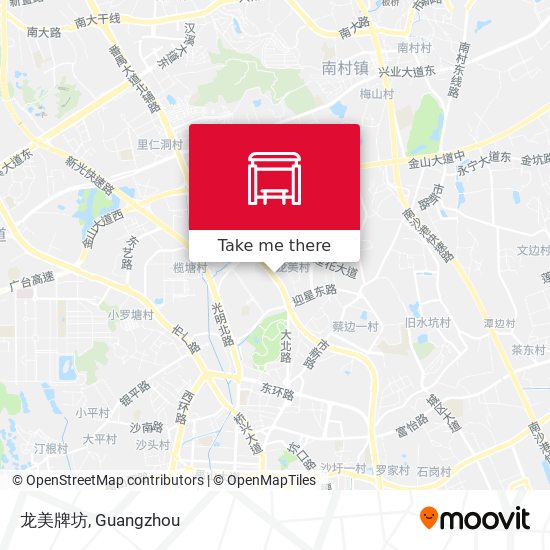 龙美牌坊 map