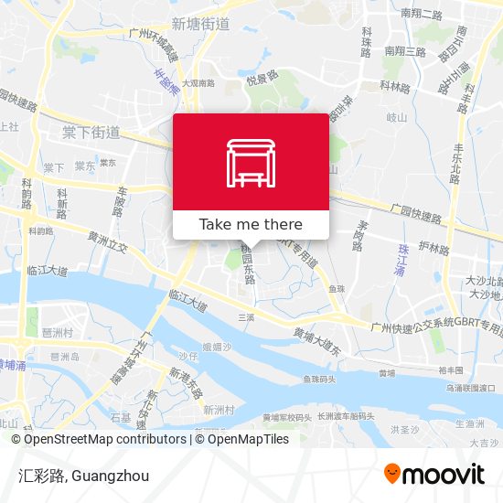 汇彩路 map