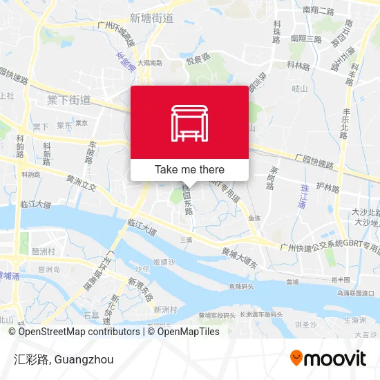 汇彩路 map