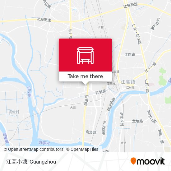 江高小塘 map