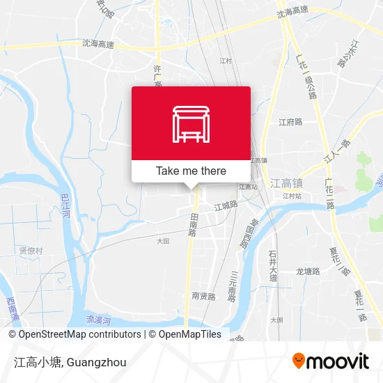 江高小塘 map