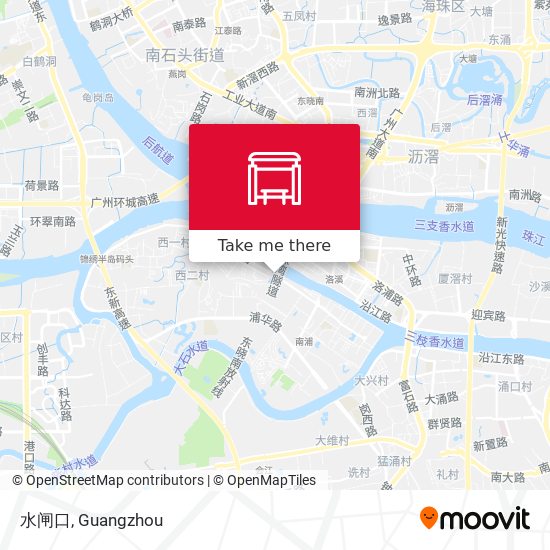 水闸口 map