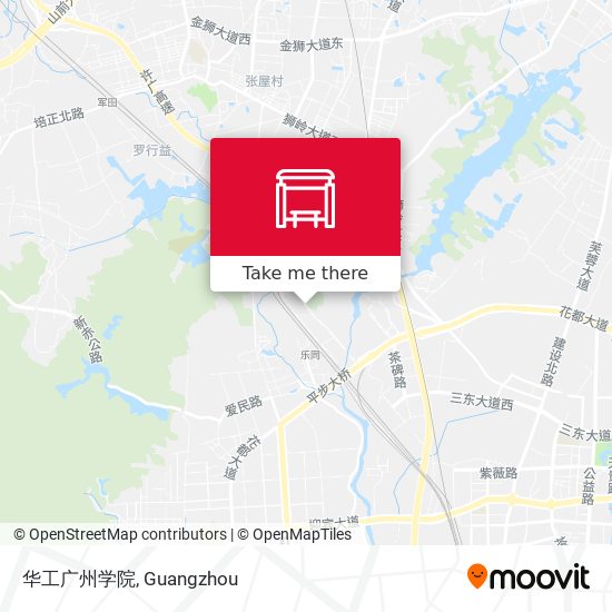 华工广州学院 map