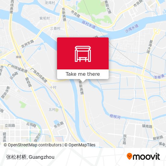 张松村桥 map