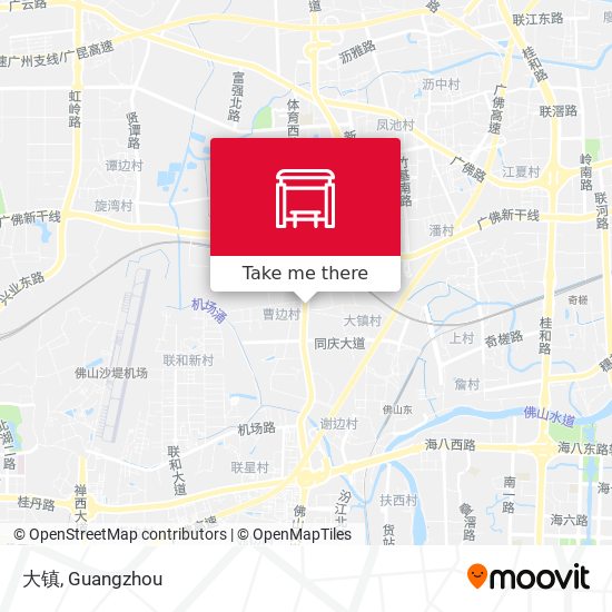 大镇 map